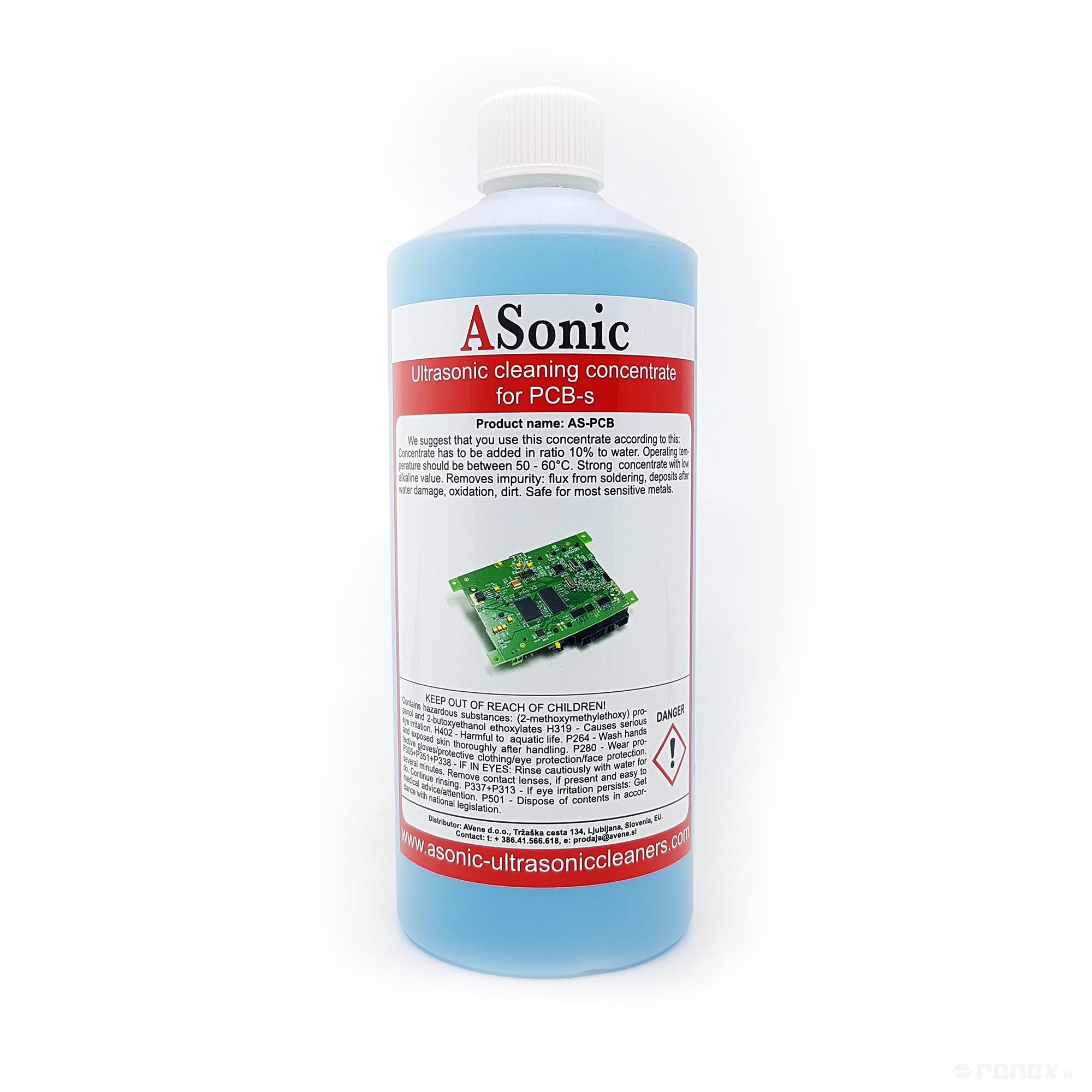Detergente poco alcalino para placas PCB, 1 l, foto del fabricante (RENEX/REECO)
